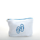 Cala Towel Pouch - 100% Egyptian Cotton / Flip Flop Design Embroidery