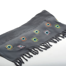 Bora Beach Towel - 100% Egyptian Cotton / Eyes with Lashes Design Embroidery