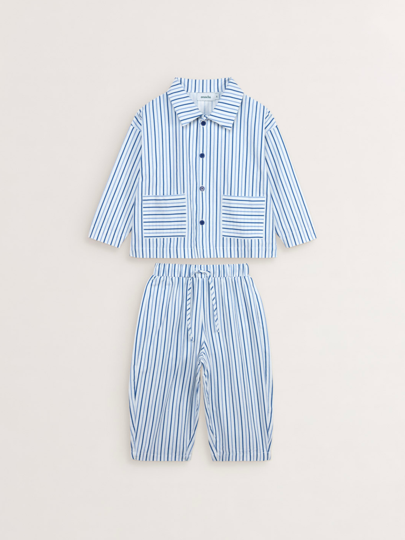 Kai Set in Sea Stripes Print