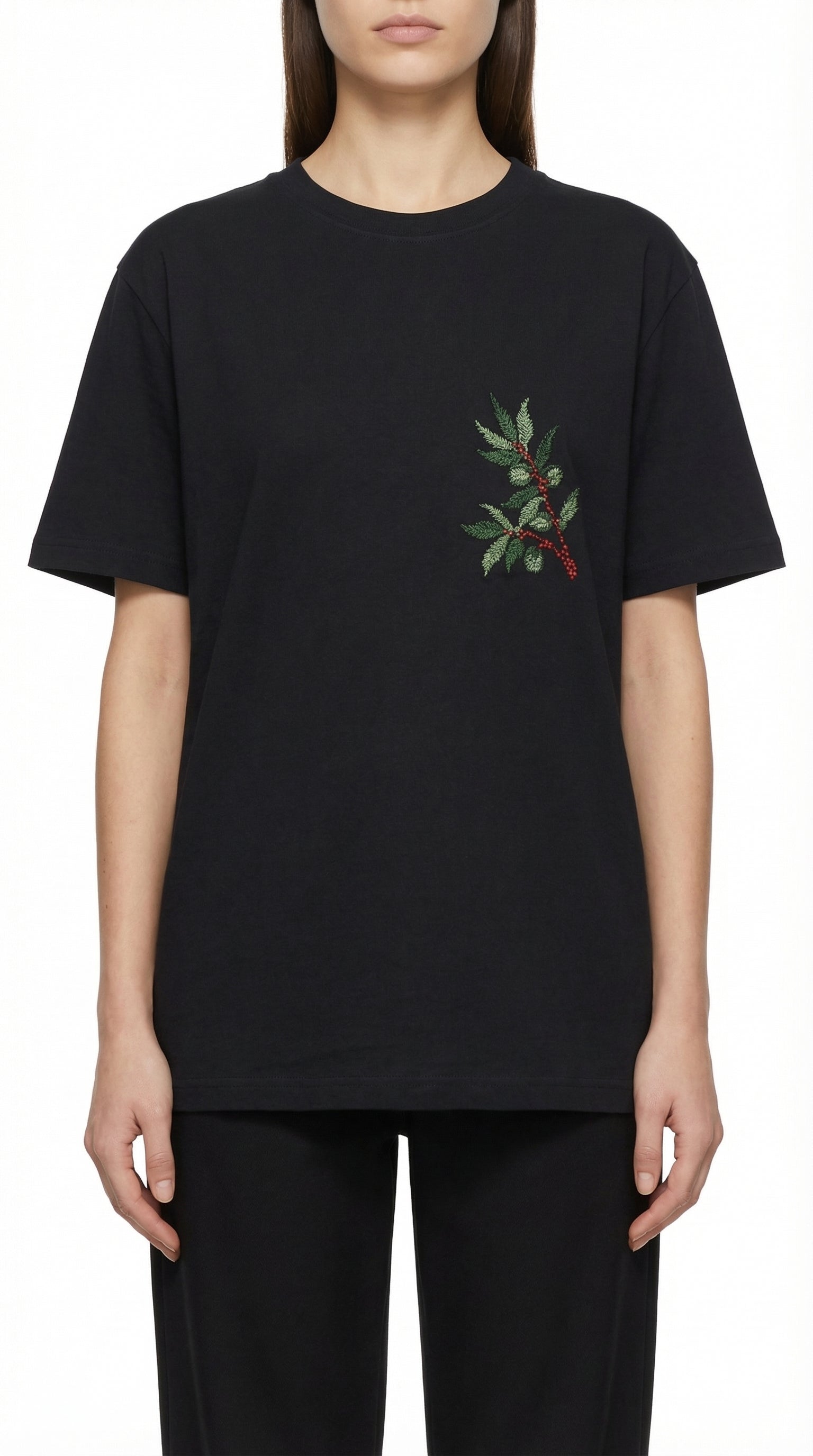Black Olive Tatreez T-shirt