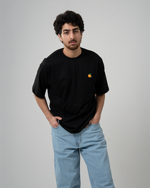 Bortuqalla Black Oversized T-Shirt