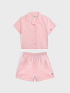 Cotton Candy Pink Linen Blend Co-Ord Set