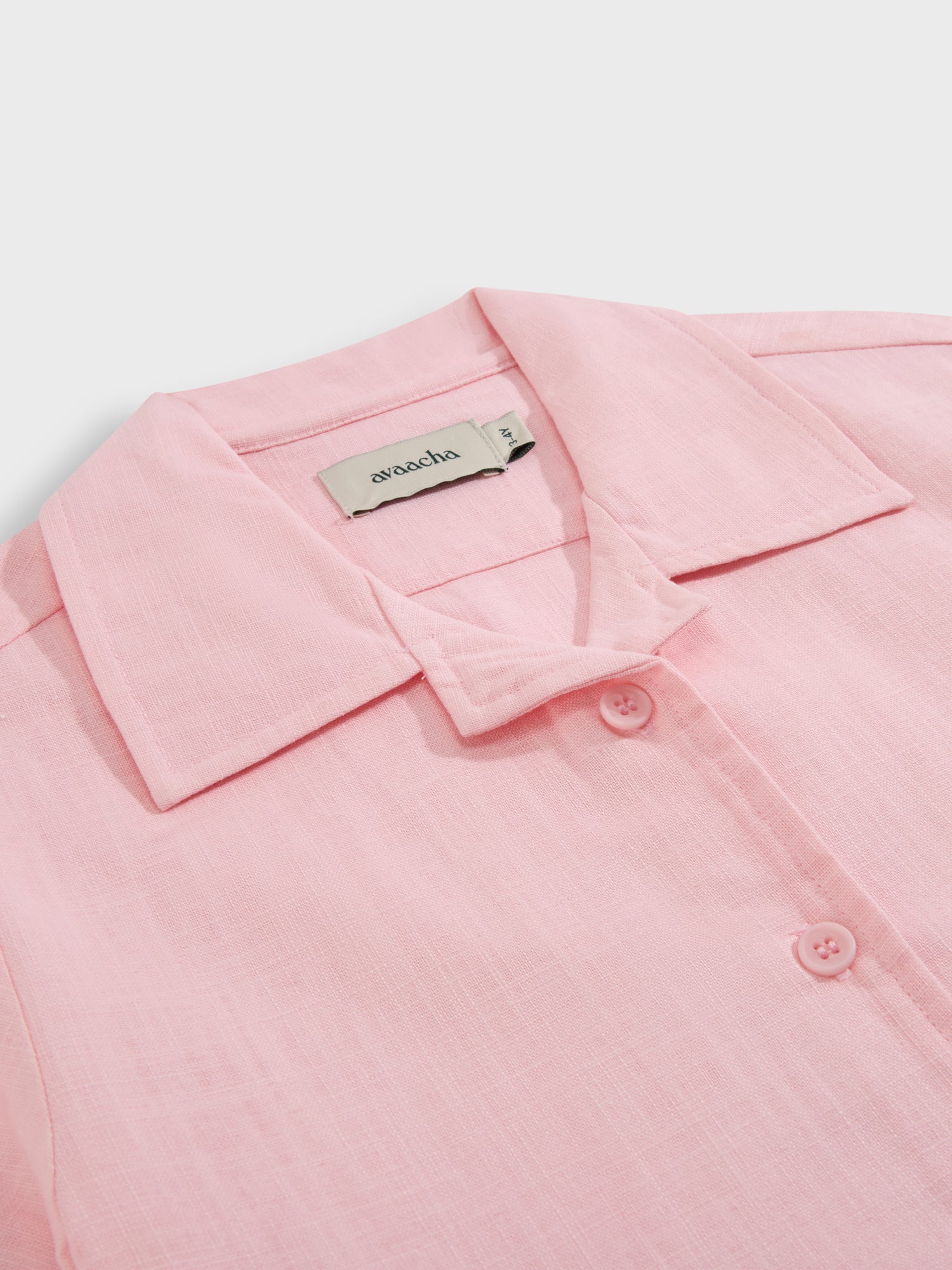 Cotton Candy Pink Linen Blend Co-Ord Set