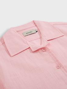 Cotton Candy Pink Linen Blend Co-Ord Set