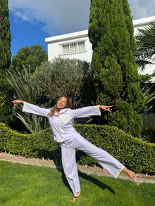 Dolce Violetta organic cotton pyjama set by Love Letters x