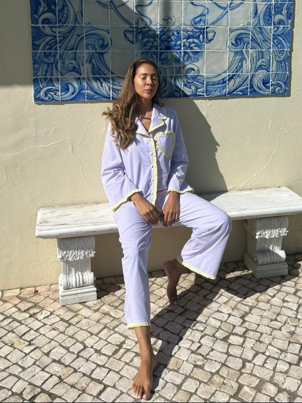Dolce Violetta organic cotton pyjama set by Love Letters x