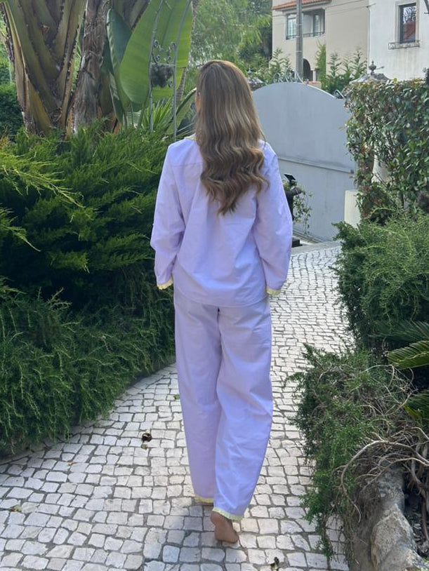 Dolce Violetta organic cotton pyjama set by Love Letters x