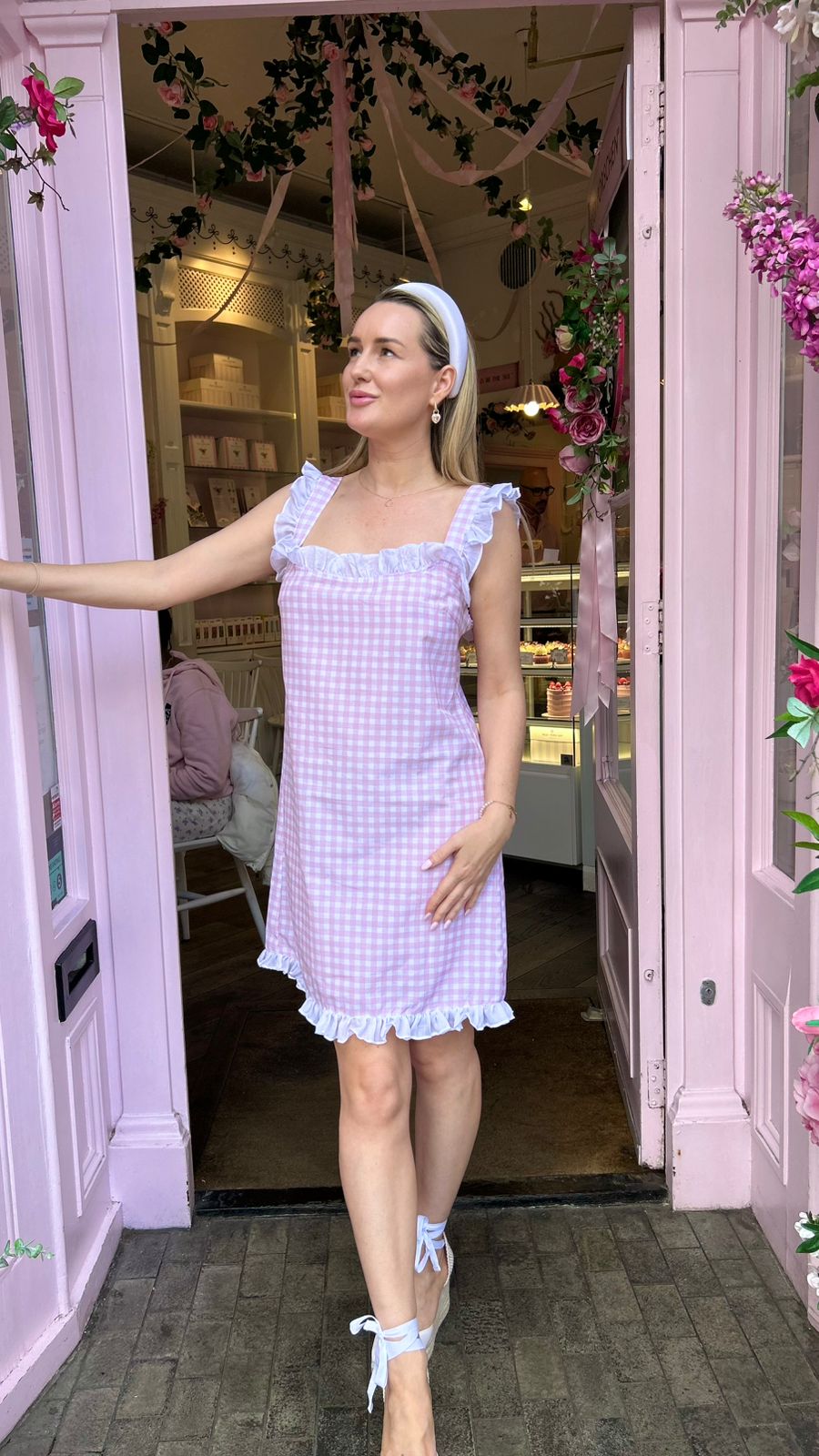 Dolce Gingham Rosa Sleep Dress (Short)
