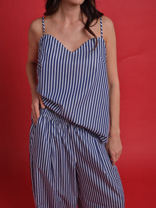 Close-up shot of the Rêzan top and trousers
