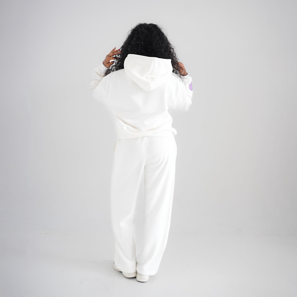 The Cupid White Matching Hoodie and Sweatpants set