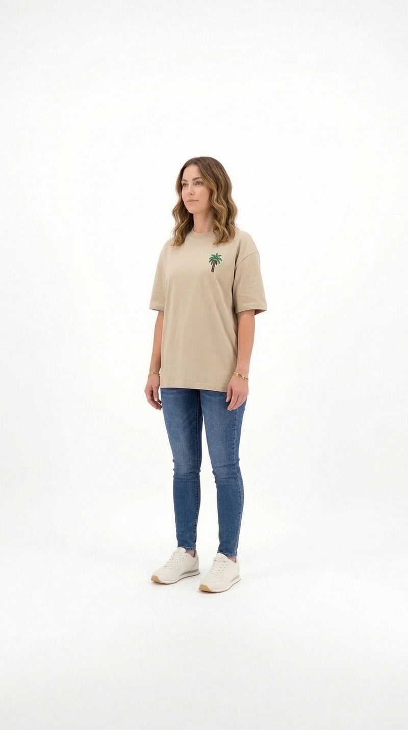 The Palm Brown Oversized T-Shirt