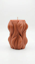 Large Wave Stripe Candle