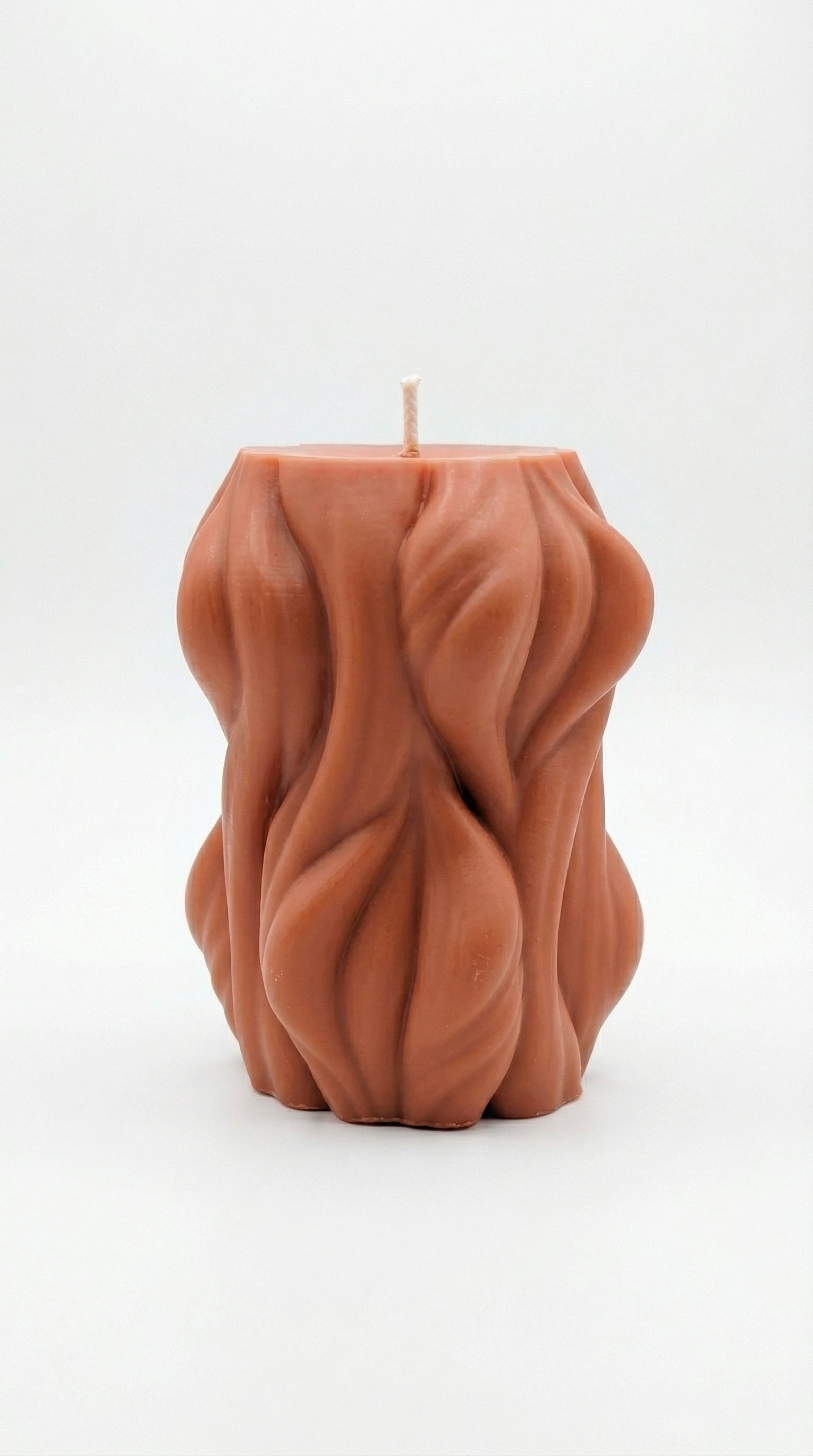 Large Wave Stripe Candle