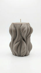 Large Wave Stripe Candle