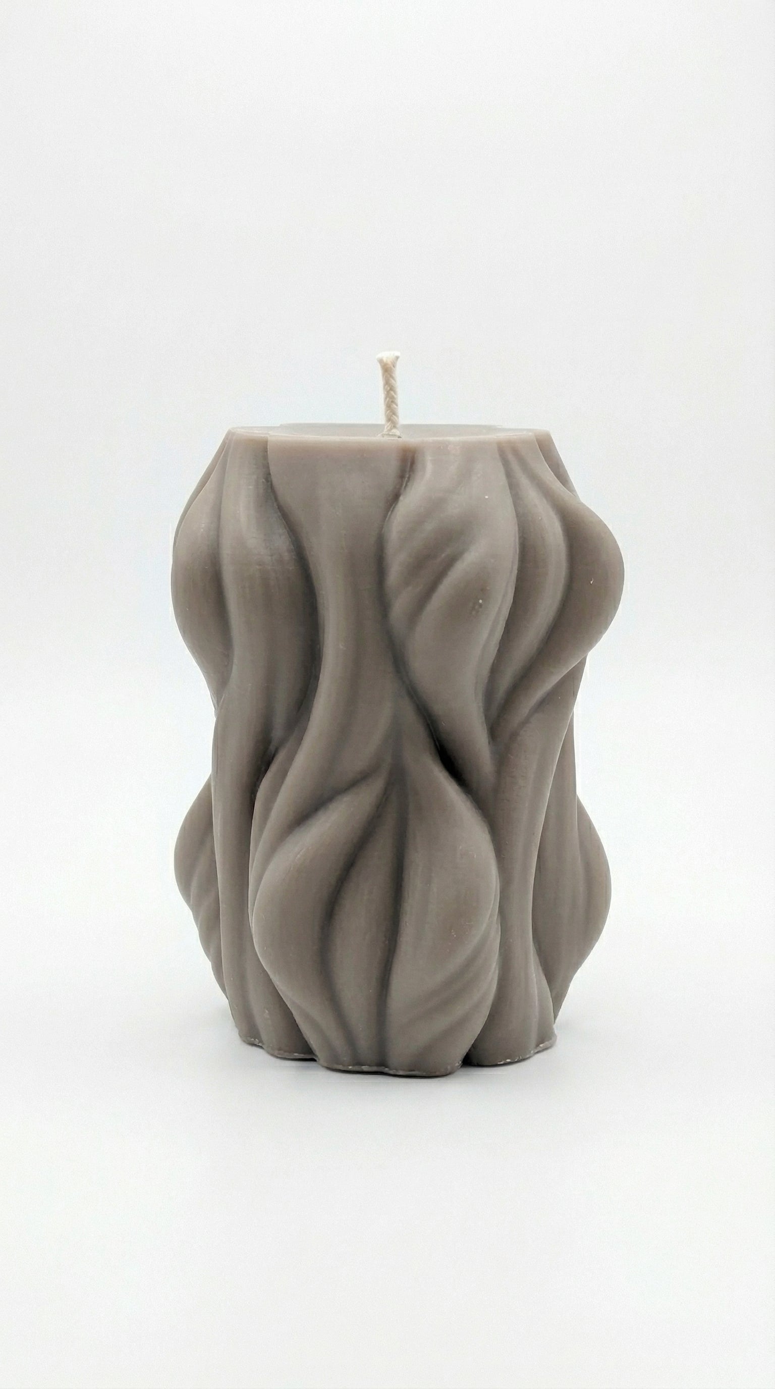 Large Wave Stripe Candle