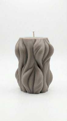 Large Wave Stripe Candle