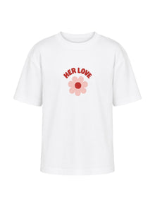 EOS X Remy Bloom Oversized White Cotton Kids T-shirt