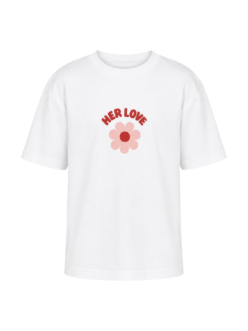EOS X Remy Bloom Oversized White Cotton Kids T-shirt