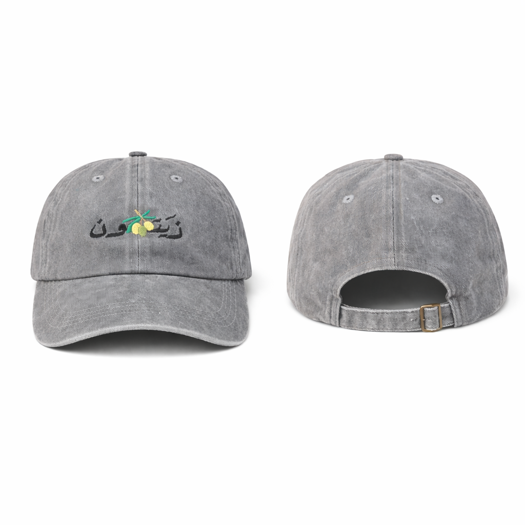 Zeitoon Cap in Stone washed grey