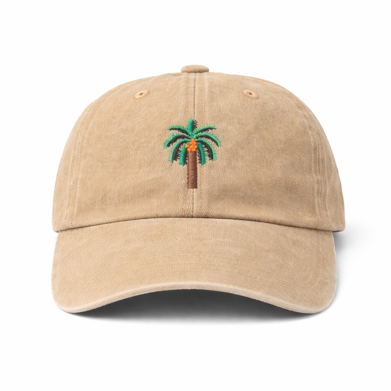 Shamekh Cap in Stone Washed Sand