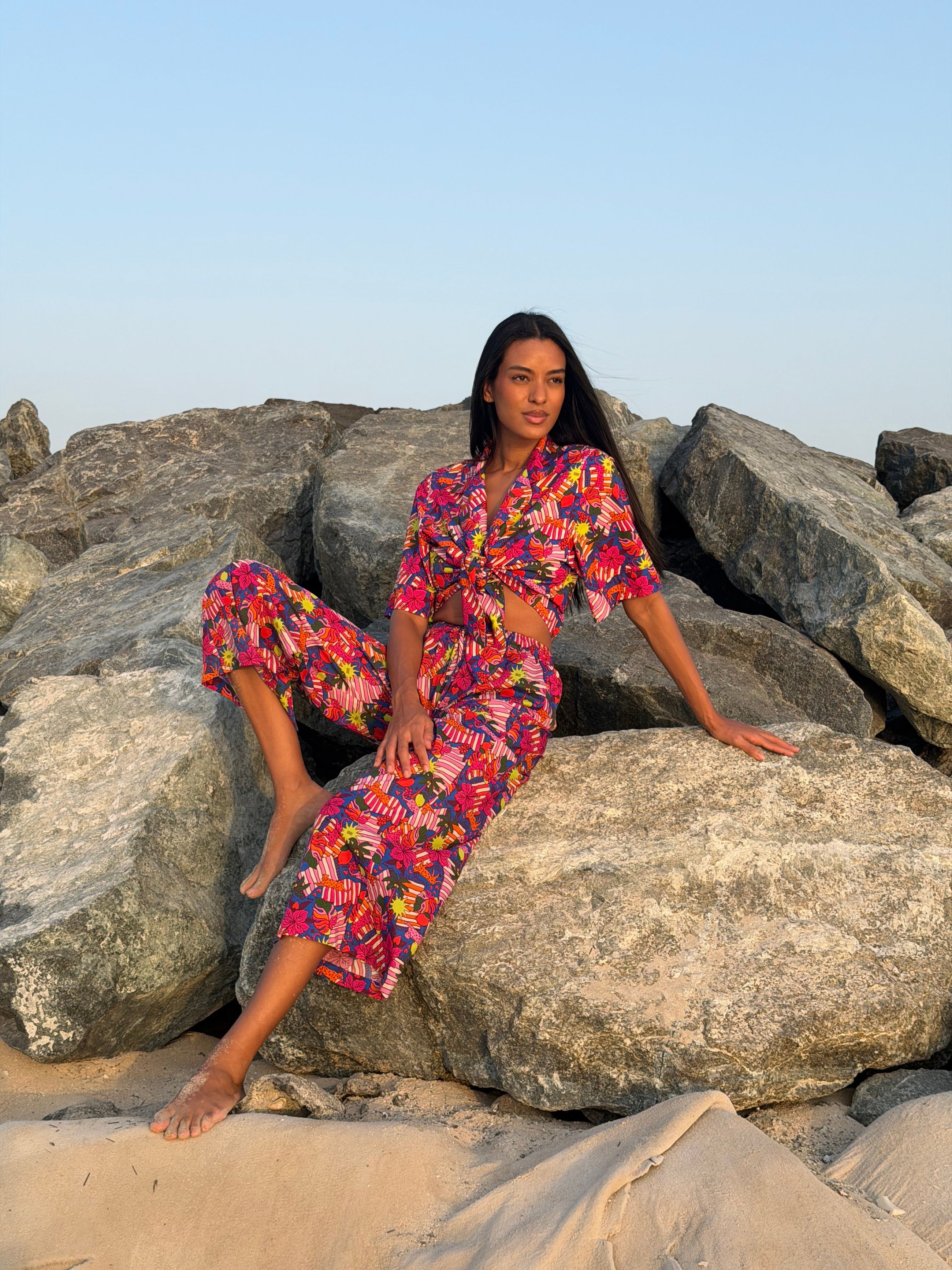 EOS Summer Jungle Wide Leg Pants - 
