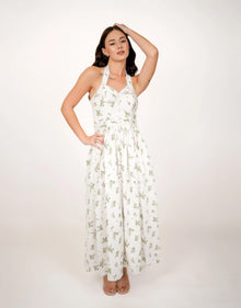 Debby White Floral Maxi Dress