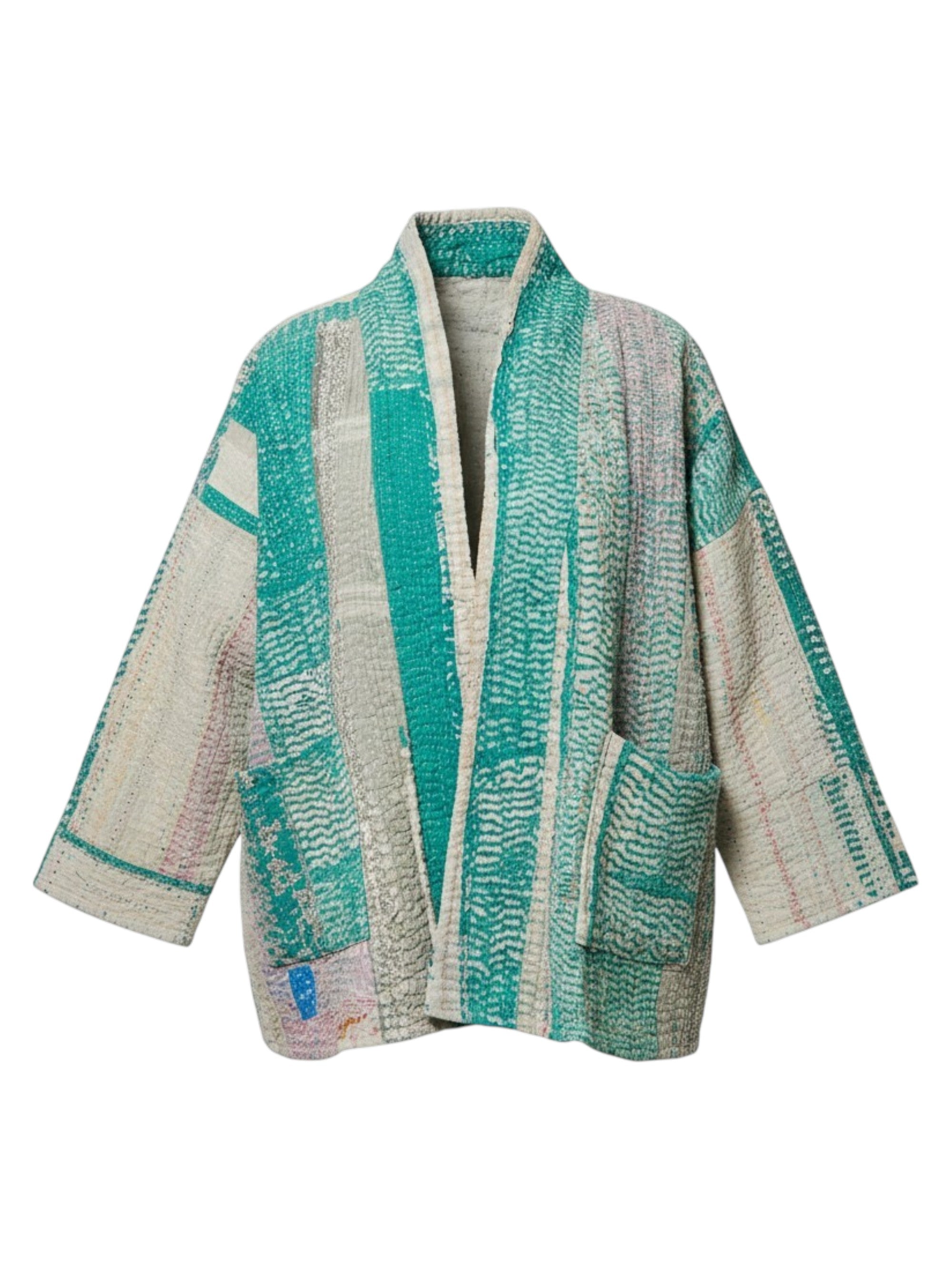 Ghost mannequin of the Maison Kantha Jacket by Kyshmysh