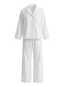 Ghost mannequin of the Dolce Bianca Pyjama by Love Letters x