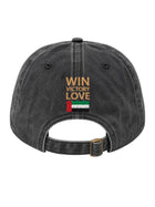 Win Victory Love Cap - Stone washed Black edition
