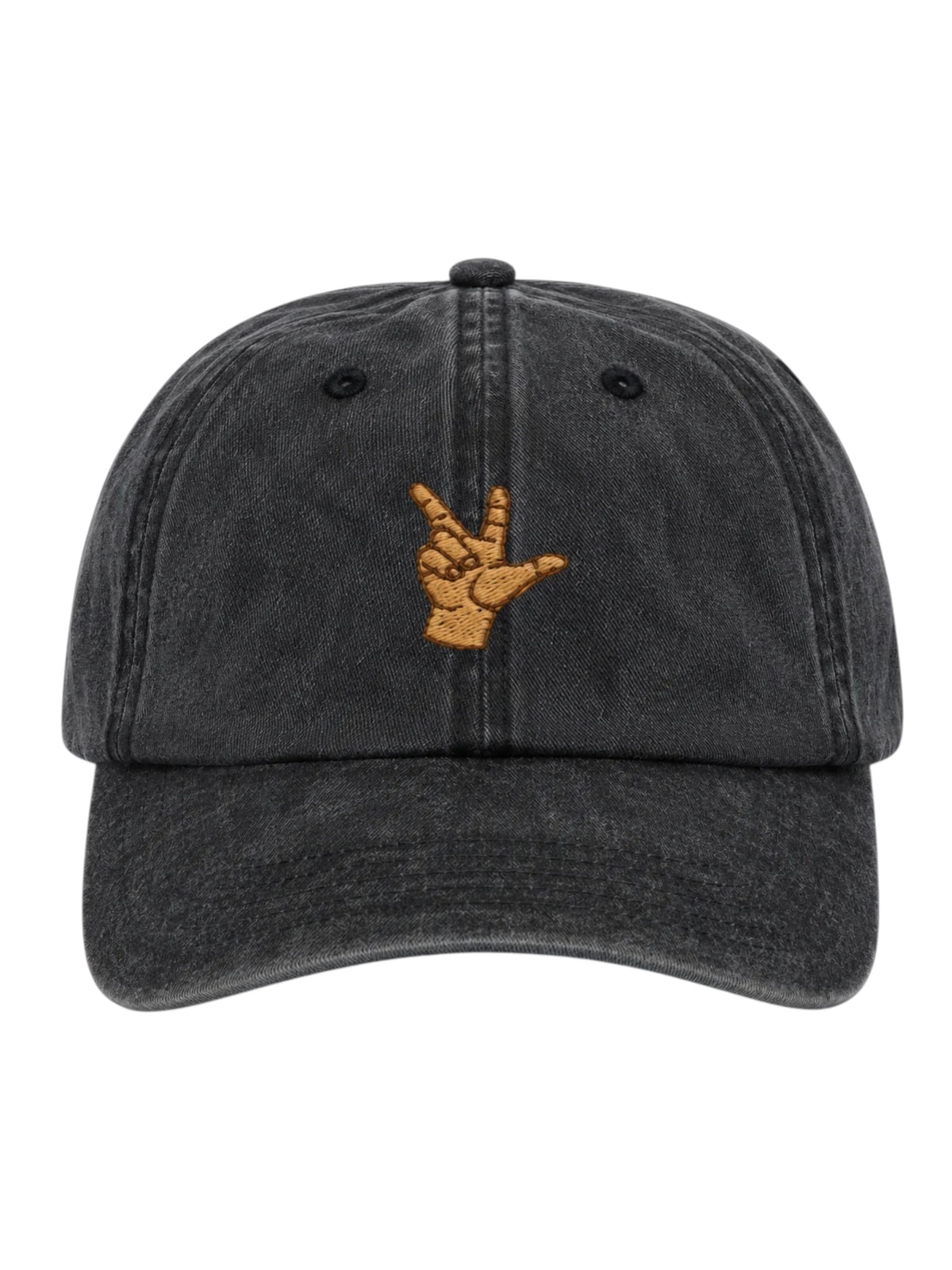 Win Victory Love Cap - Stone washed Black edition