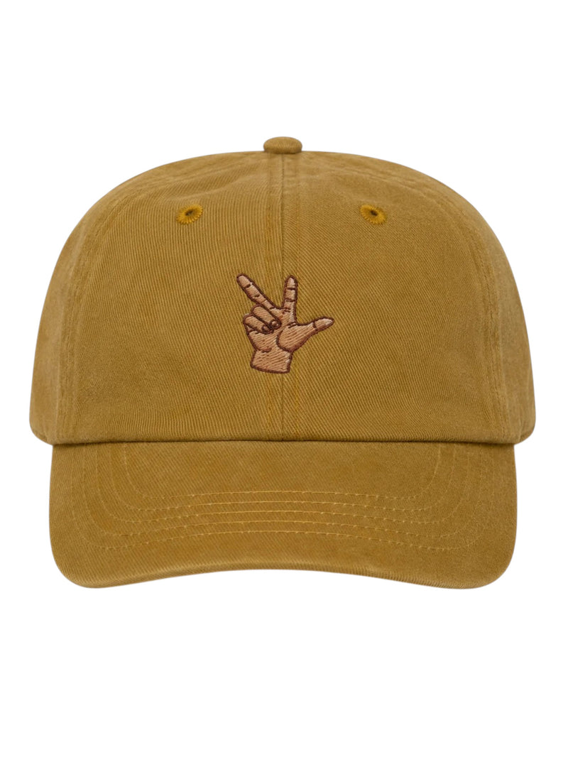 Win Victory Love Cap - Mustard