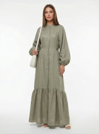 Olive Mist Long Sleeve Dress