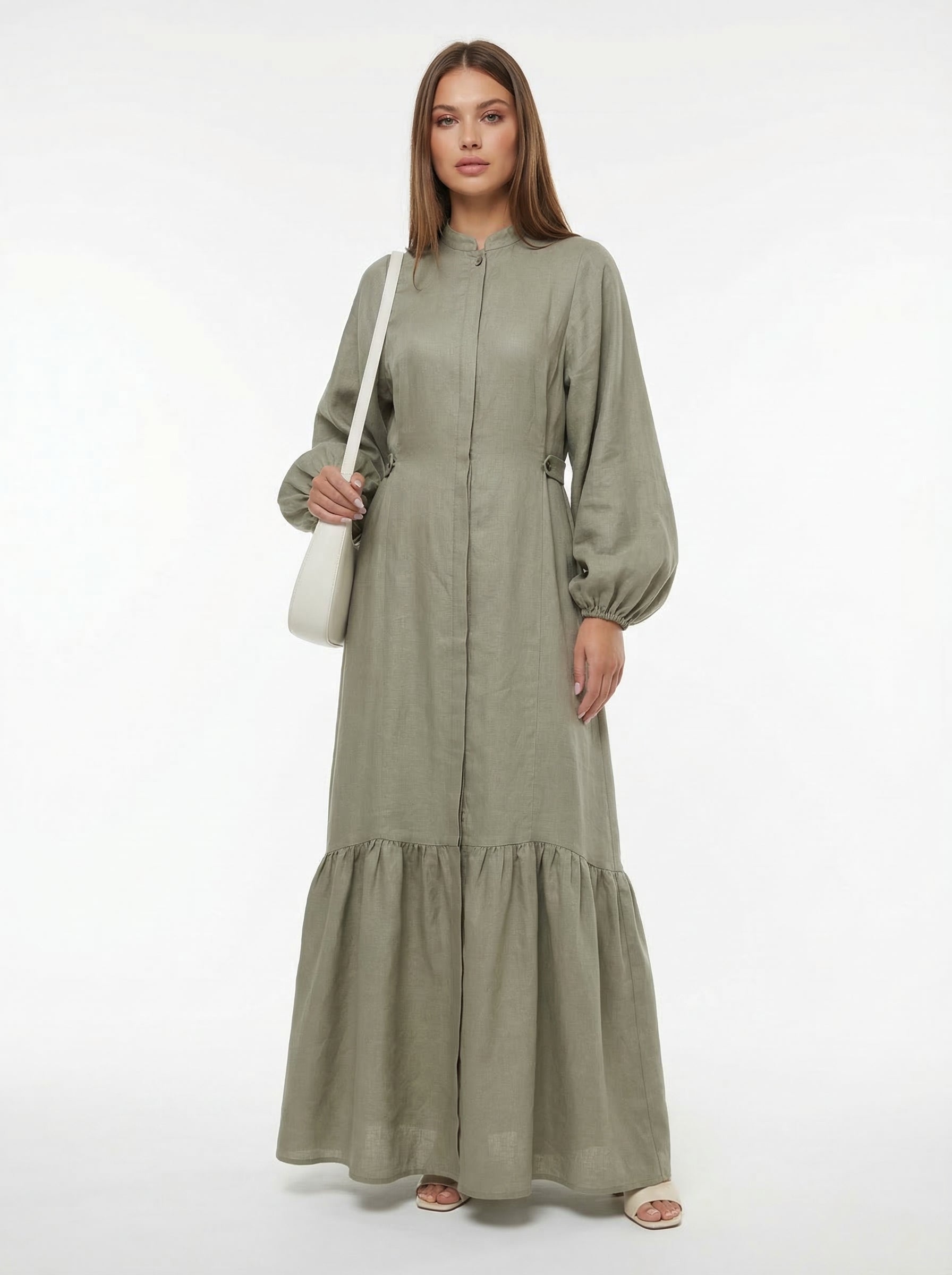 Olive Mist Long Sleeve Dress