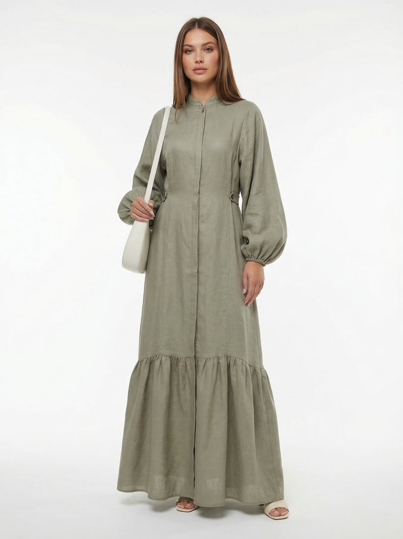 Olive Mist Long Sleeve Dress