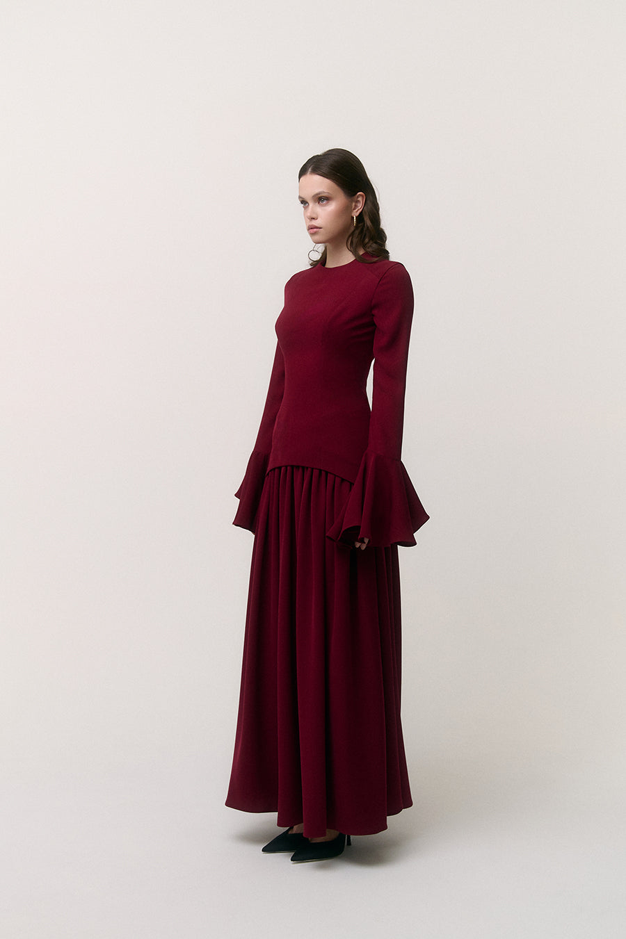 The Burgundy Maxi Dress