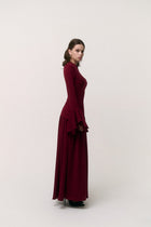 The Burgundy Maxi Dress