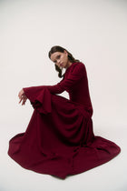 The Burgundy Maxi Dress