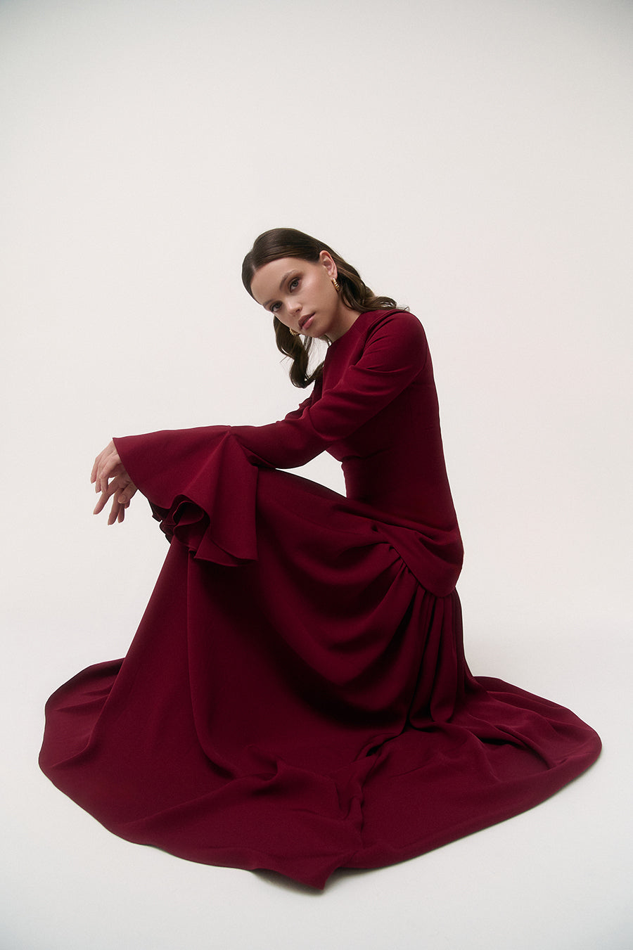 The Burgundy Maxi Dress