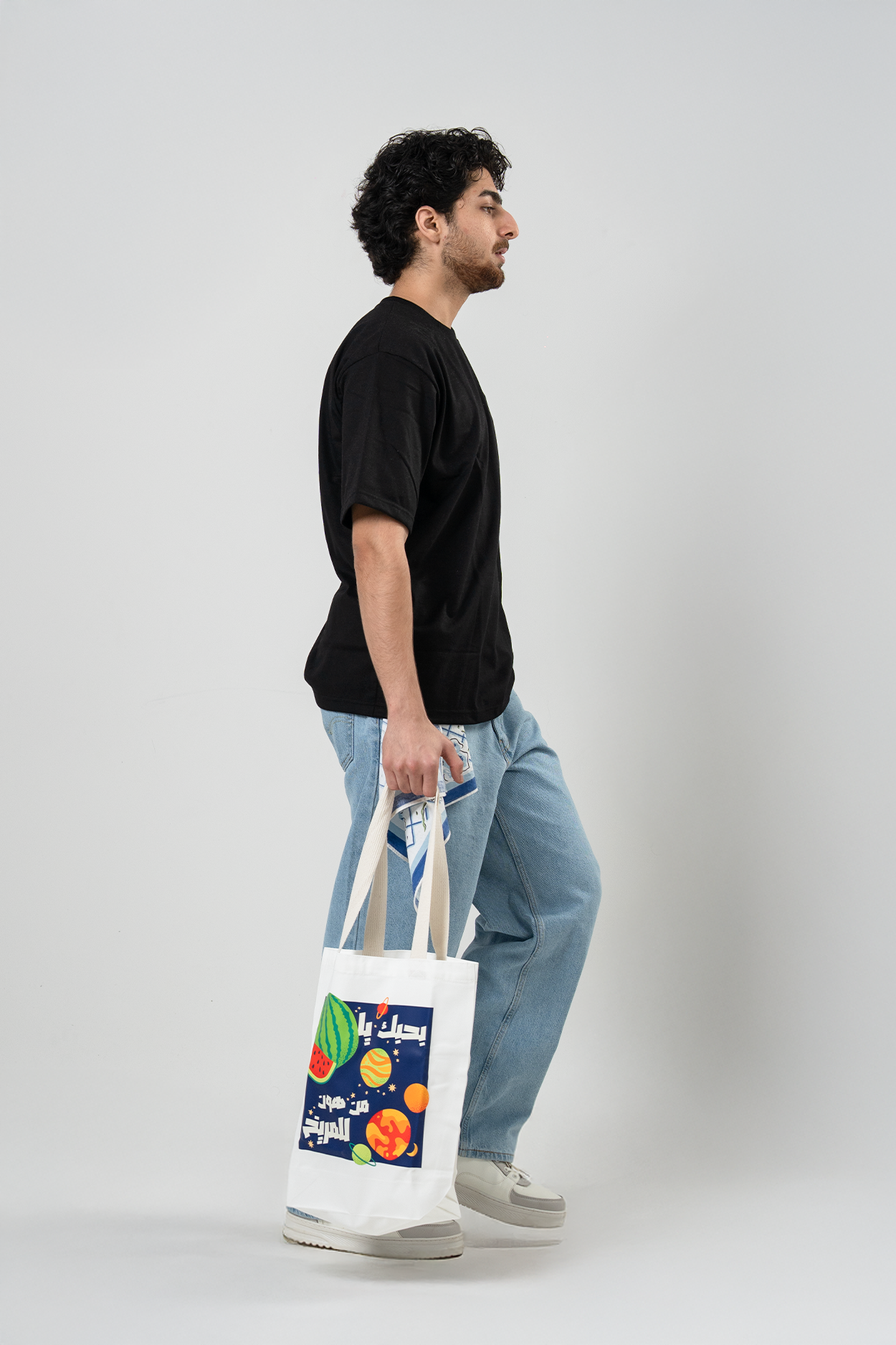 Batikh White Tote Bag