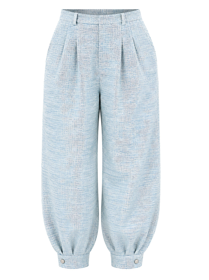 Ice Blue Balloon Pants