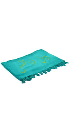 Rio Embroidered Turkish Beach Towel  وين غاطس